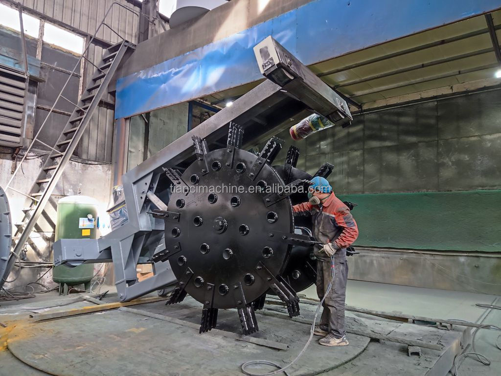 Wheel Type Compost Turner Organic Fertilizer Fermentation Compost Machine With Simple Operation