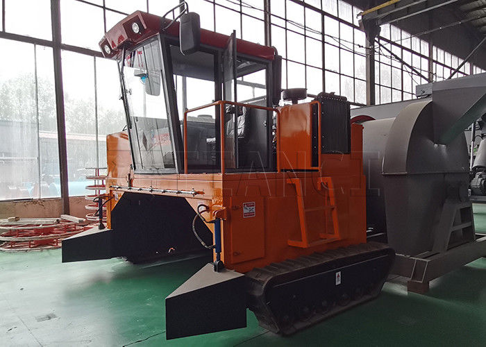 Diesel Crawler Type Compost Turner Machine 500-1800m3/h Capacity Organic Manure Fermentation Processor