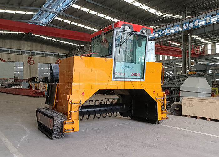 Animal Manure Compost Fertilizer Machine Crawler Type Compost Turner Machine