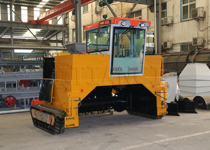 Diesel Crawler Type Compost Turner Machine 500-1800m3/h Capacity Organic Manure Fermentation Processor