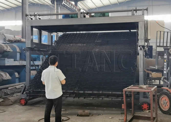 Electric Chain Plate Type Compost Turner Animal Manure Fermentation Compost Machine