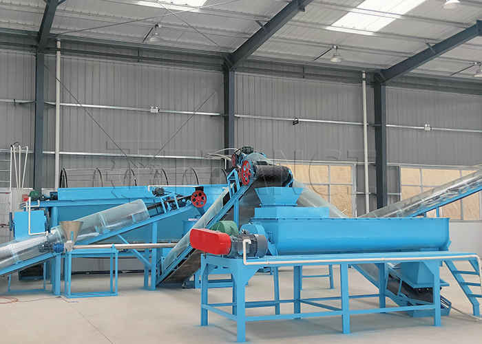 Organic Compost Fertilizer Making Machine Powder Fertilizer Production Line For Chicken Manure