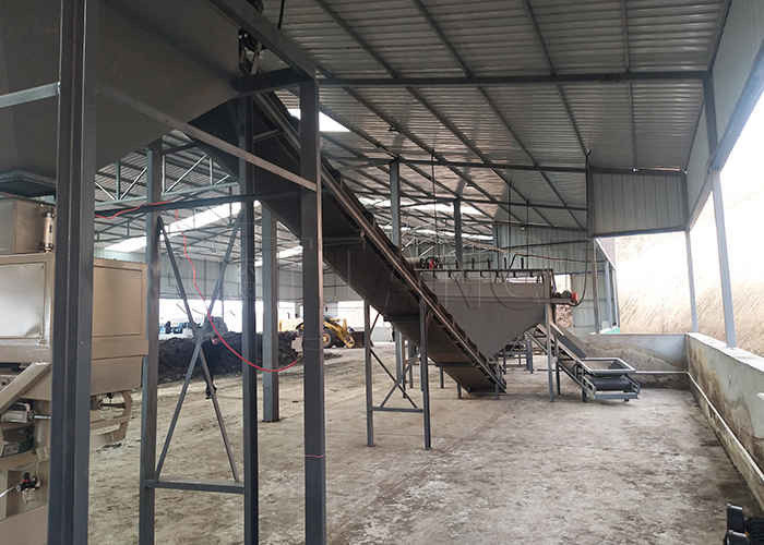 Organic Compost Fertilizer Making Machine Powder Fertilizer Production Line For Chicken Manure