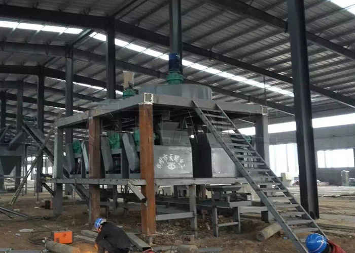 Double Roller Granulator Machine Chicken Waste Organic Fertilizer Production Line Npk Granulator