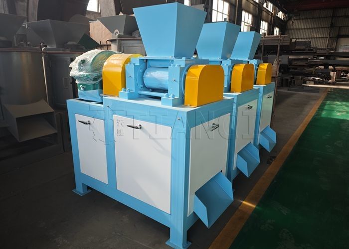 Dry Roll Press Granulator for NPK Fertilizer Production with DZJ double-roll extrusion granulator