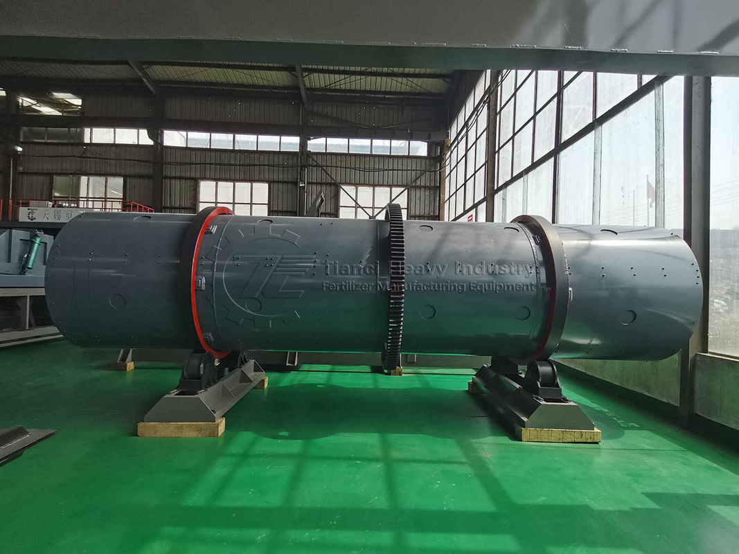 1T/h Capacity Granules Fertilizer Production Line Drum Granulator For Organic Manure