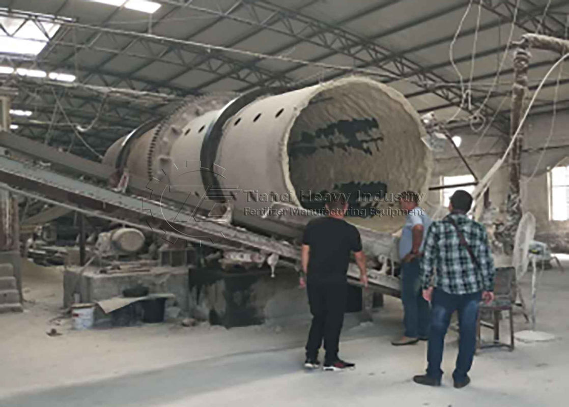 Spray Water-Adding Type Drum Granulator drum granulator for Organic-compound fertilizer drum granulator granulation line