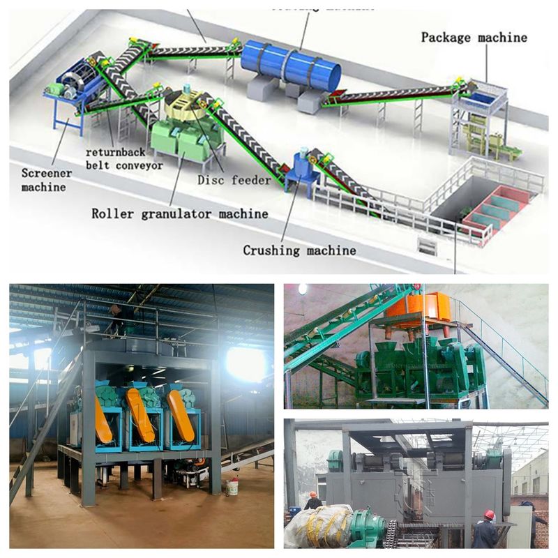 Fertilizer Production Line for NPK Compound Granule Plant with Roller Extrusion Technology and Energy Saving Operation