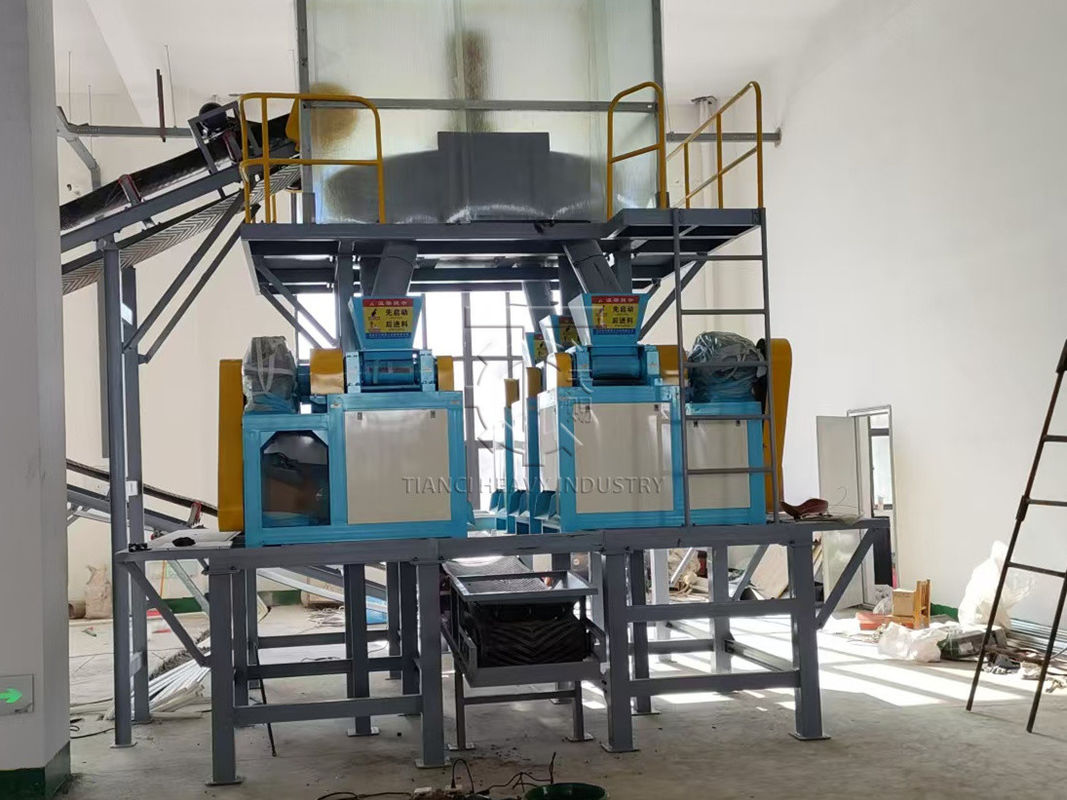 Double Roller Granulator Machine Chicken Waste Organic Fertilizer Production Line Npk Granulator