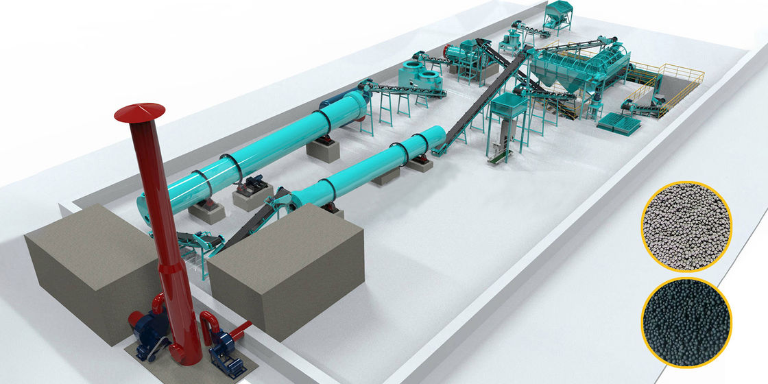 Organic fertilizer production line Compound fertilizer production line NPK production line Blended fertilizer production line