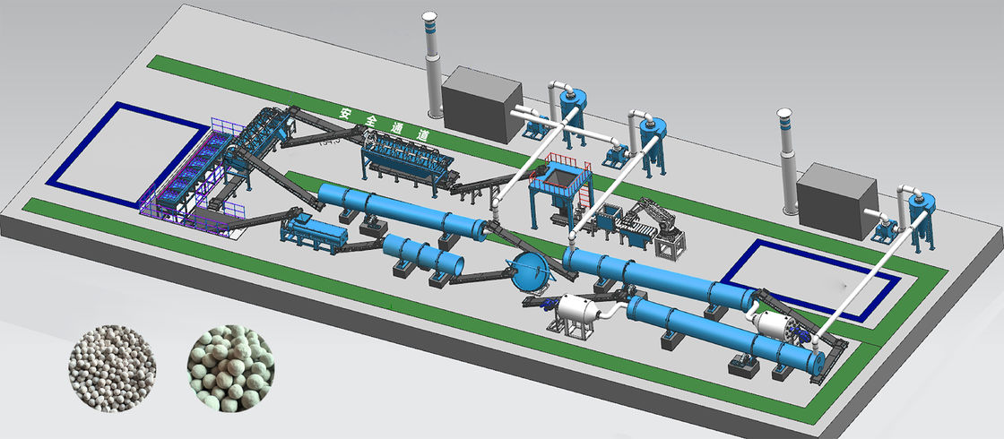 Organic fertilizer production line Compound fertilizer production line NPK production line Blended fertilizer production line