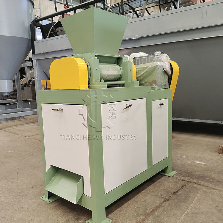 Dry Powder Double Roller Granulator Ammonium Sulfate Granulation Equipment Fertilizer Granule Making Machine