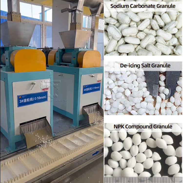 Dry Roll Press Granulator Machine For MOP Fertilizer Non-drying Granulating Machine