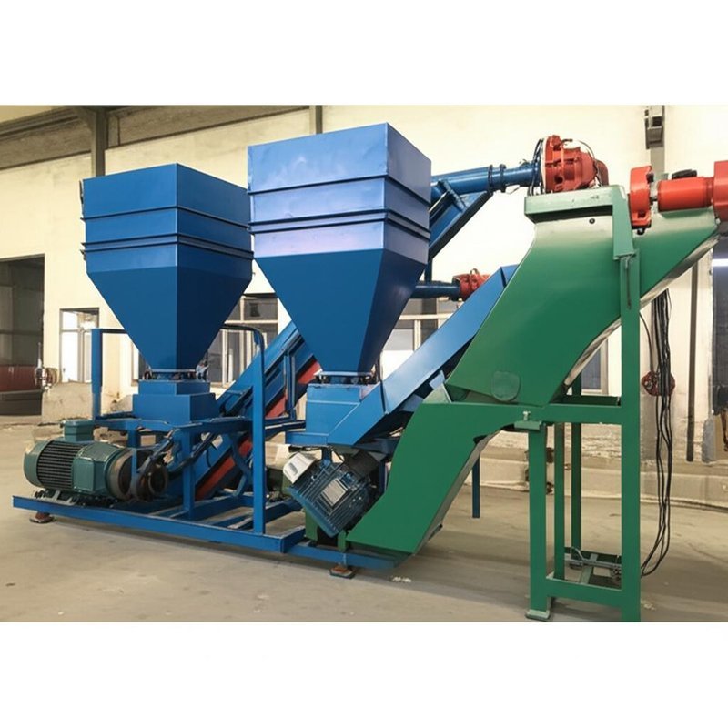Customized Cow Manure Extrusion Granulation Line 50-360KW Power for Production