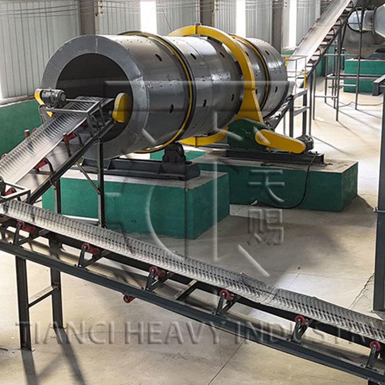 Spray Water-Adding Type Drum Granulator drum granulator for Organic-compound fertilizer drum granulator granulation line