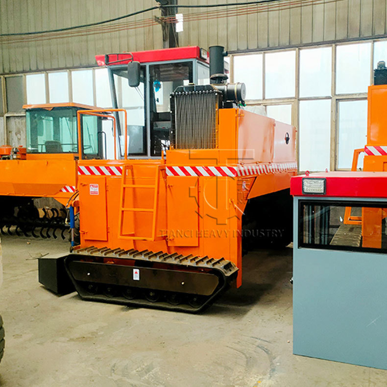Manufacturing Plant Crawler Type Organic Manure Fermentation Equipment Compost Turner