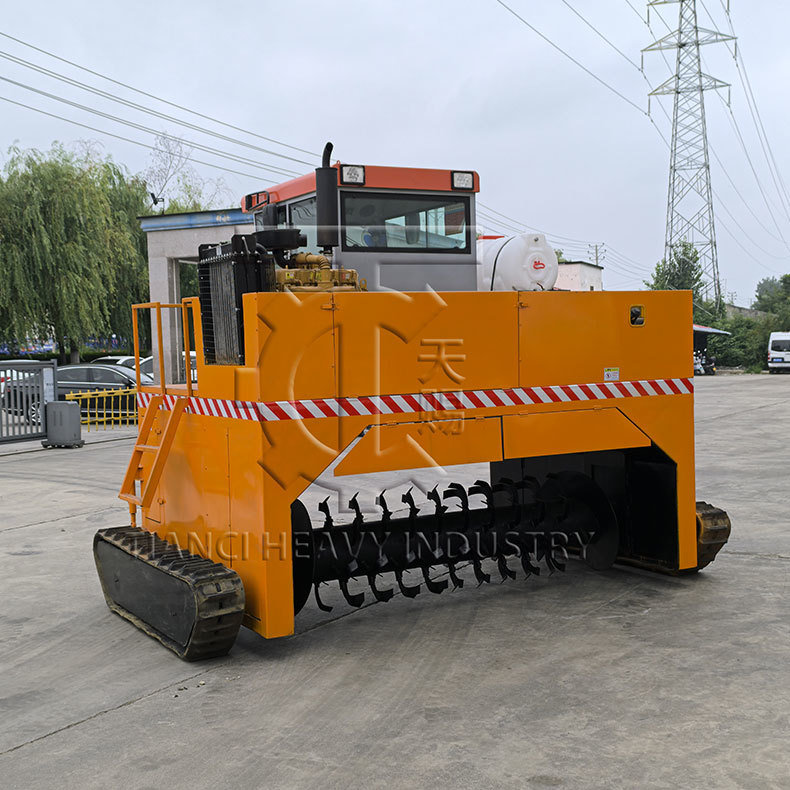 Manufacturing Plant Crawler Type Organic Manure Fermentation Equipment Compost Turner