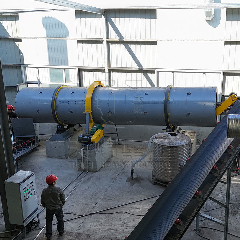 Complete Production System Drum Granulator Production Line for Organic Fertilizer Granulation with 10000 Ton Annual Capacity