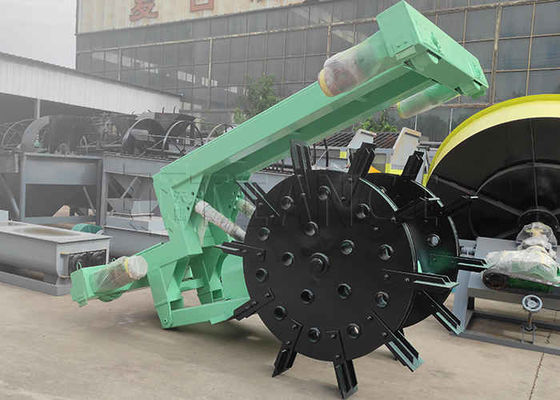 Organic Waste Composting Machine Wheel Compost Turner With High Flipping Depth