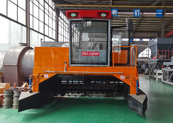 500-1800m3/H Cattle Manure / Chicken Manure Crawler Compost Turner Machine