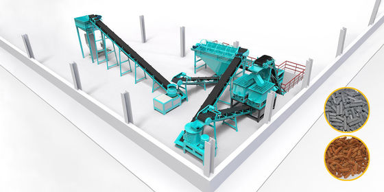 Organic Fertilizer Production Line Animal Feed Granulator Flat Die Pellet Machine Production Line
