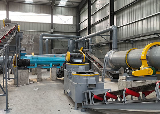 Rabbit Manure Organic Fertilizer Production Line By Disc Granulator Granulation